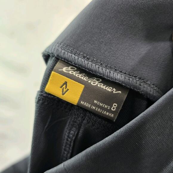 Eddie Bauer Pants Womens Medium Gray Travex Nylon Stretch Climb Pull Straight - Picture 3 of 11